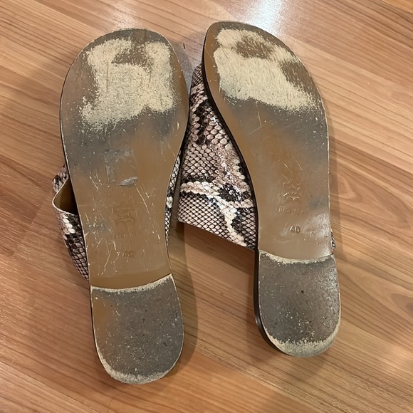 ATP Atelier Rosa sandal. Beige snake. Size 40 = US 10 - Picture 6 of 12